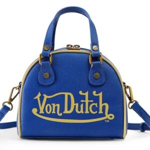 Von Dutch Blue and Yellow Women's Bag